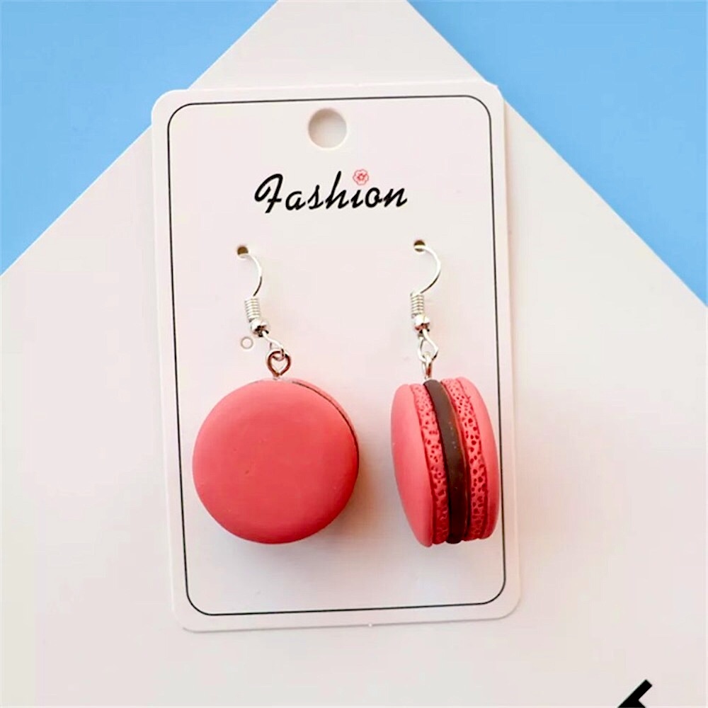 Pink Macaron earrings